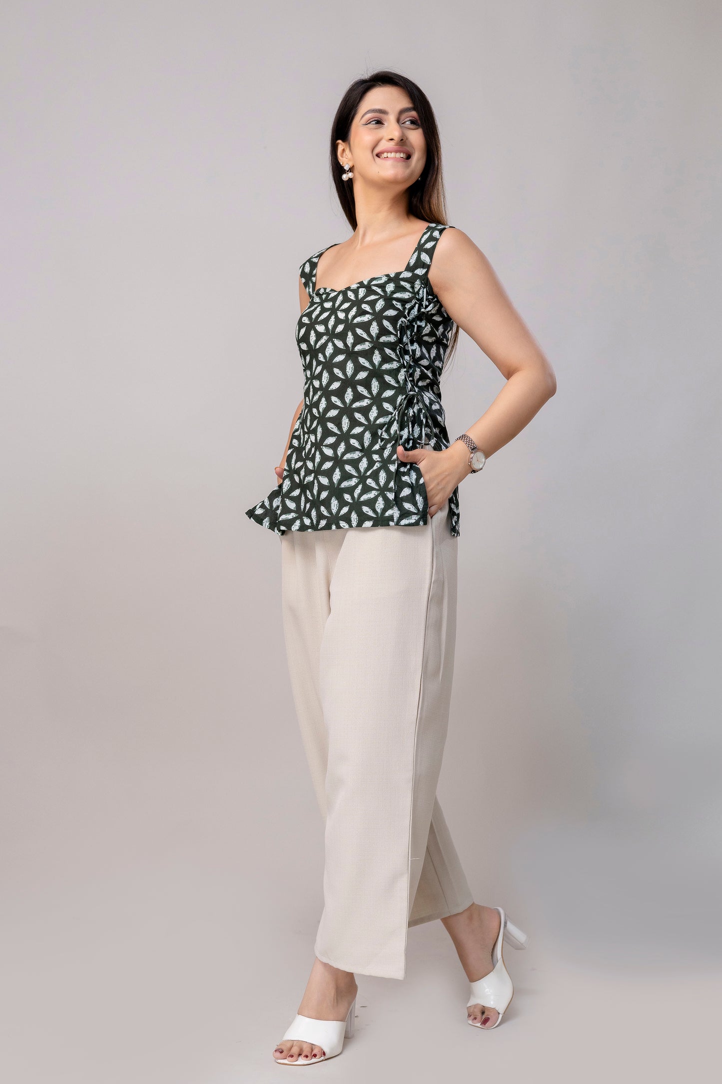 Aranya Verde - Side cord Kurtis