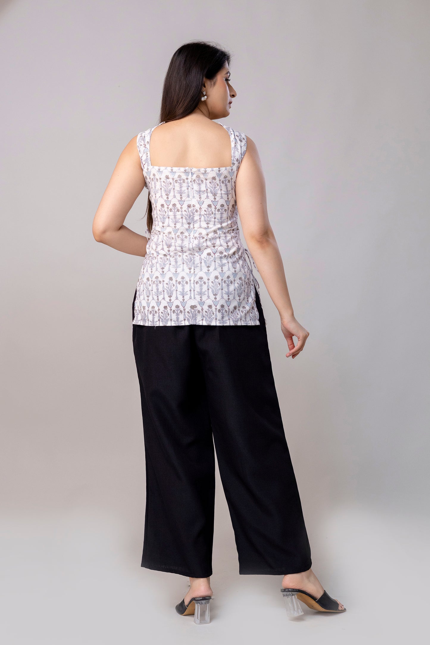 Azura Flora – Side cord Kurtis