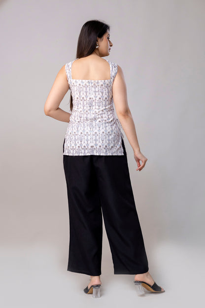 Azura Flora – Side cord Kurtis