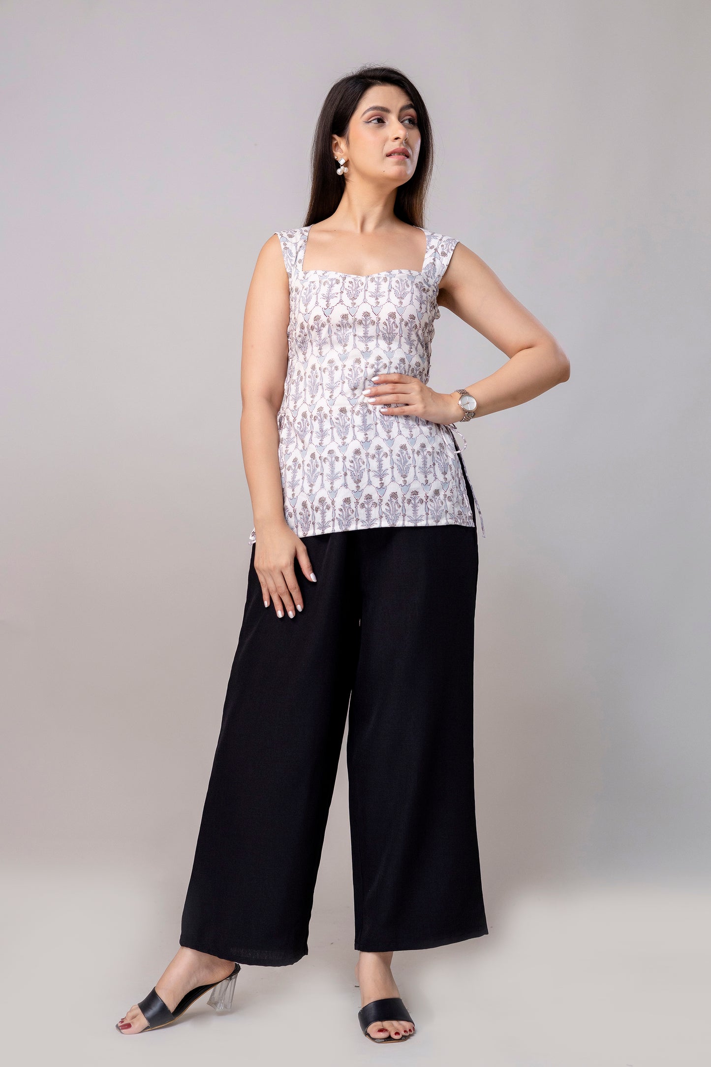 Azura Flora – Side cord Kurtis