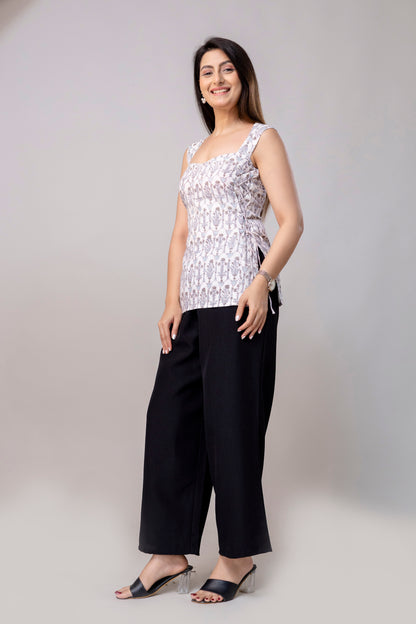 Azura Flora – Side cord Kurtis