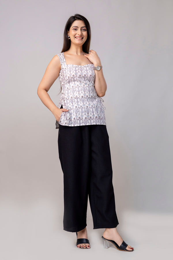 Azura Flora – Side cord Kurtis