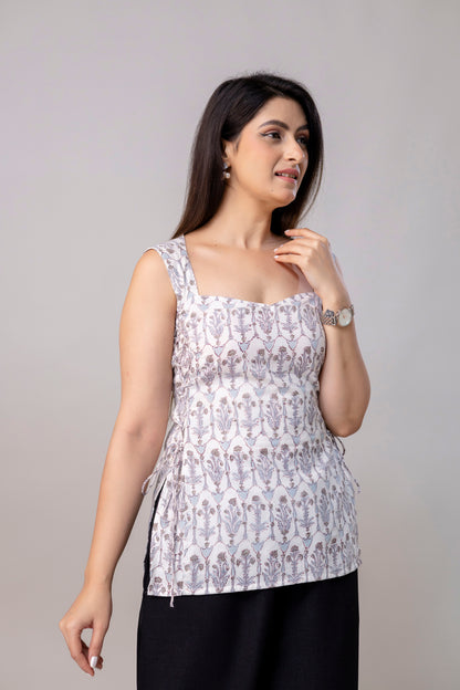 Azura Flora – Side cord Kurtis