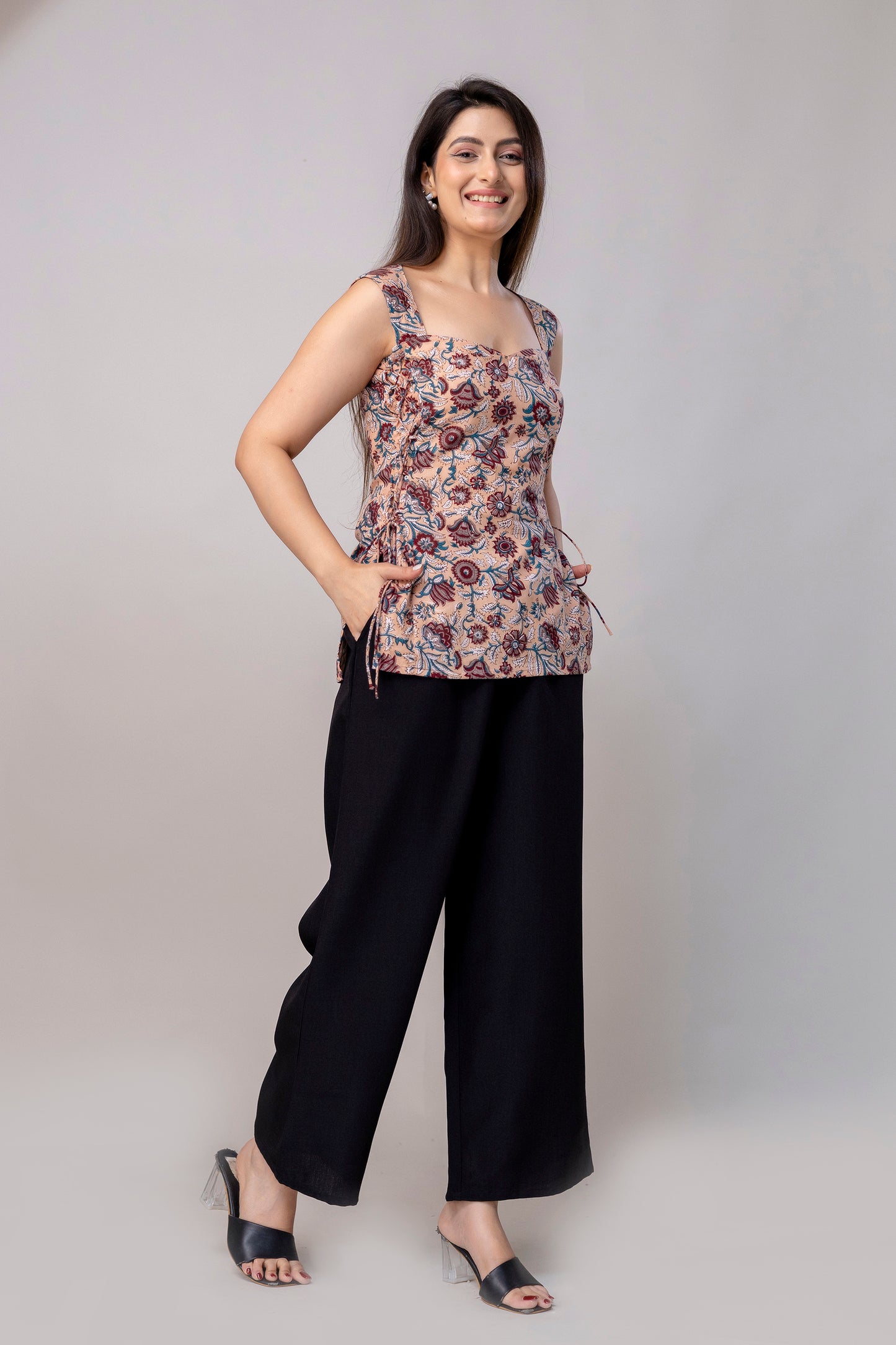 Flawervelly – Side cord kurtis