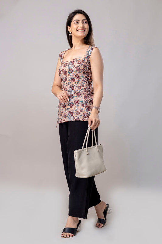 Flawervelly – Side cord kurtis