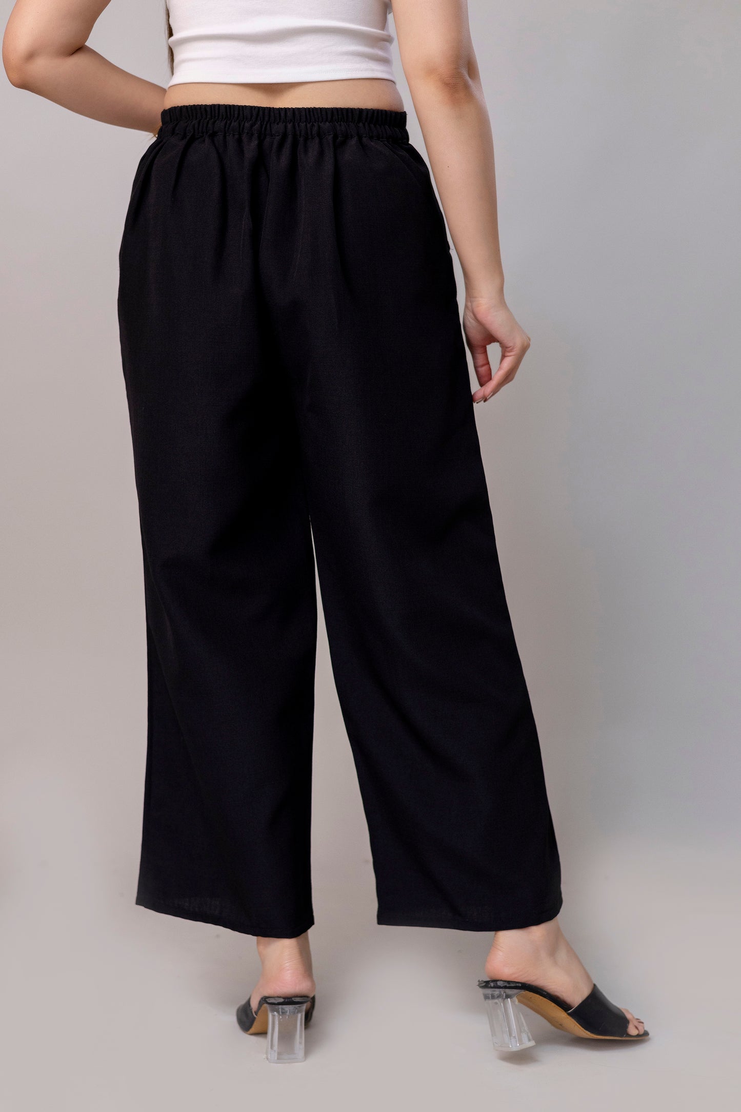 Women Black Wide Leg Pant