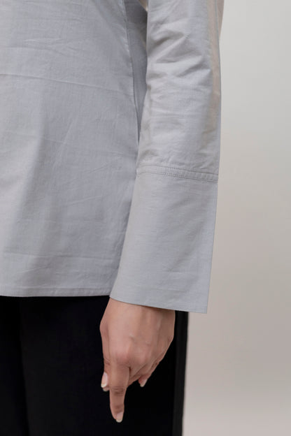 Cotton Classic Grey Short Kurta