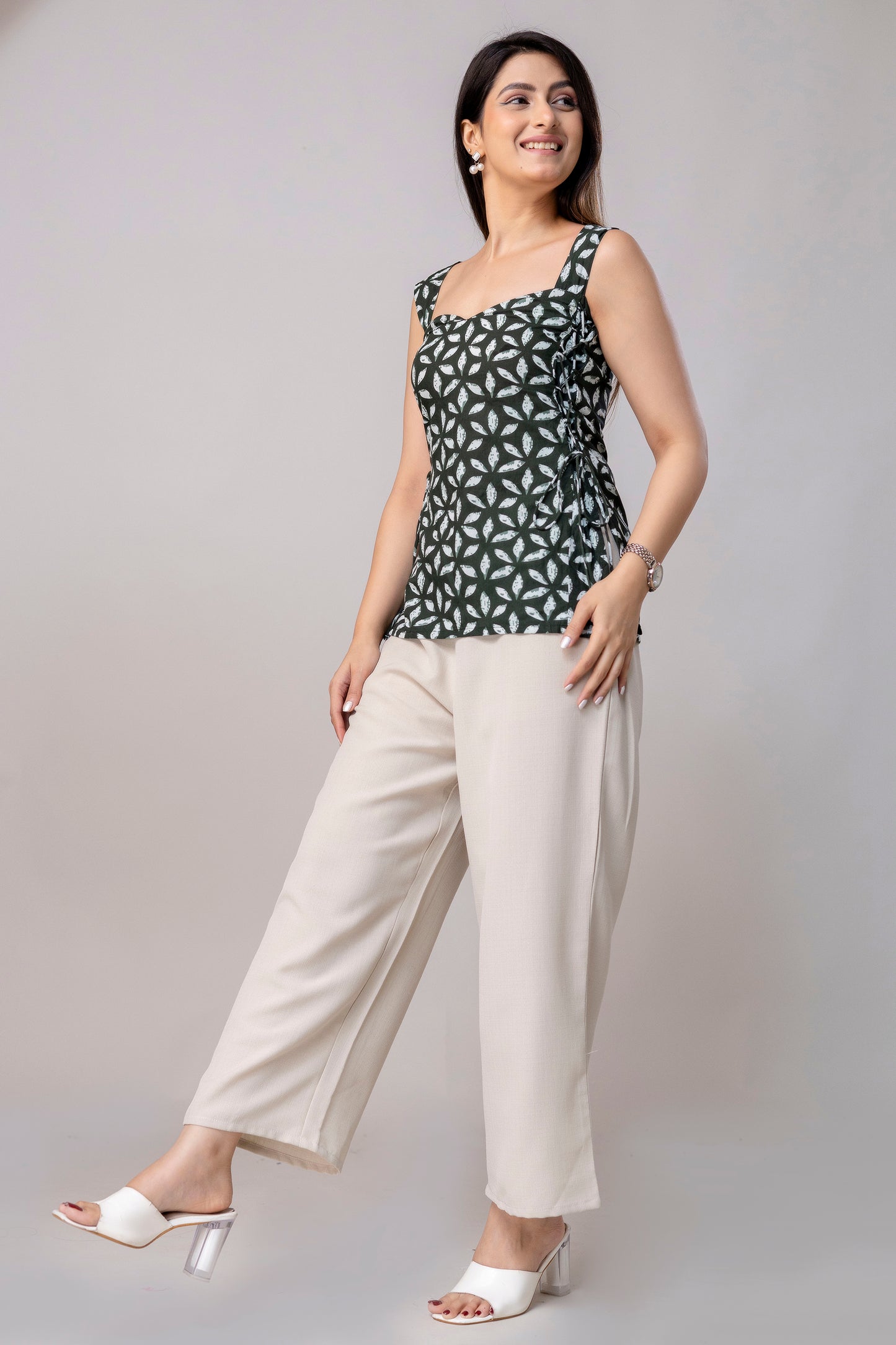 Aranya Verde - Side cord Kurtis